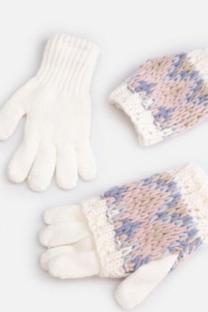 COCCODRILLO pirštuotos pirštinės ACCESSORIES WINTER GIRL, multicoloured, ZC4360316AWG-022-L, L cm 