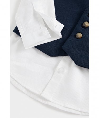 MOTHERCARE marškiniai ilgomis ranovėmis, liemenė ir peteliškė, CC114 600290