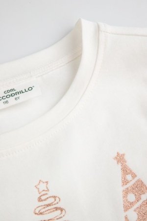 COCCODRILLO suknelė, kreminė, ZC5129101MER-003-098, 98 cm 