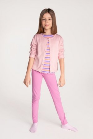 COCCODRILLO susegamas megztinis BASIC GIRL, powder pink, WC3172201BAG-033 WC3172201BAG-033-158