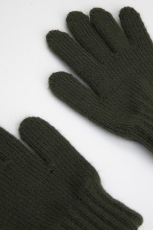 COCCODRILLO pirštuotos pirštinės ACCESSORIES WINTER BOY, khaki, ZC3360302AWB-027 
