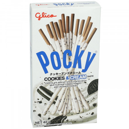 POCKY lazdelės Cookies Creme 40g, MIX0026 MIX0026