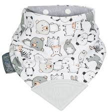 CHEEKY CHOMPERS kaklaskarė su pritvirtintu kramtuku Panda Pals 054 CC054