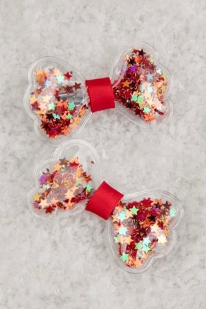 COCCODRILLO plaukų segtukai, raudoni, ZC5311714MER-009-000 