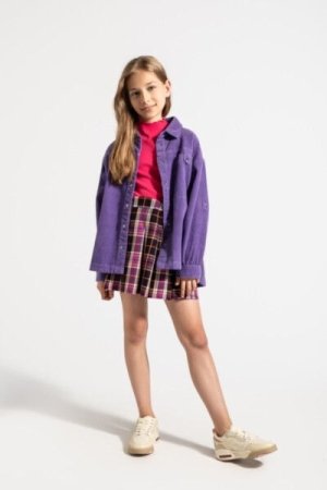 COCCODRILLO marškiniai ilgomis rankovėmis ACADEMY GIRL JUNIOR, violetiniai, ZC4152002AGJ-016-164, 164 cm 