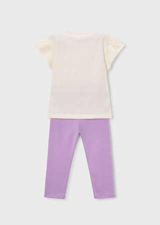 MAYORAL marškinėliai trumpomis rankovėmis ir tamprės, lilac, 3.726-96, cm 