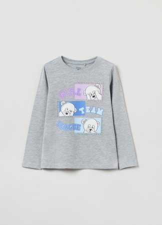 OVS GIRL3-10Y T-SHIRTS L/S 2M 9-10 GREY 001843746 001843746