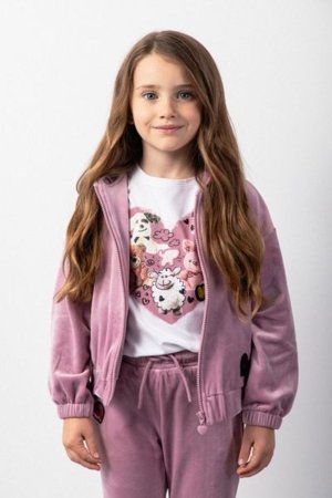 COCCODRILLO džemperis CRAFT PUNK GIRL KIDS, rožinis, ZC5132401CGK-033-104, 104 cm 