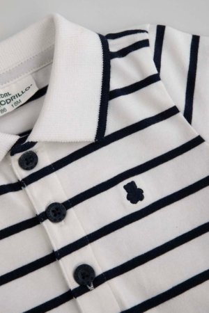 COCCODRILLO smėlinukas trumpomis rankovėmis, baltas, dydis 