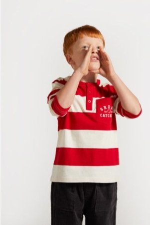 COCCODRILLO marškinėliai trumpomis rankovėmis ACADEMY BOY KIDS, raudoni, ZC4143101ABK-009-092, 92 cm 