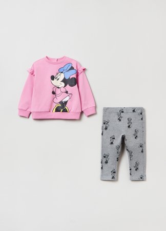 OVS GIRL9-36M JOGGING L/S 2M 9-12 PINK/GREY 001843591 001843591
