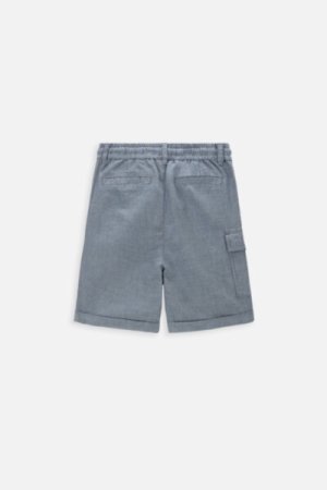 COCCODRILLO šortai NEW WAVE KIDS, mėlyni, WC4119501NWK-014-122, 122 cm 