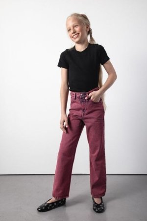 COCCODRILLO kelnės JEANS COLLECTION GIRL, raudonos, ZC5123107JCG-017-164, 164 cm 