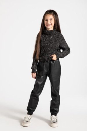 COCCODRILLO sportinės kelnės CARTOONS GIRL JUNIOR, juodos, ZC4119101CGJ-021-164, 164 cm 