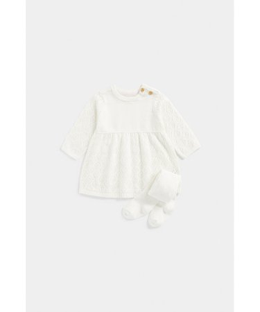 MOTHERCARE suknelė ilgomis rankovėmis ir pėdkelnės, FB322  