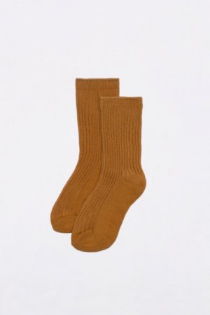 COCCODRILLO kojinės SOCKS GIRL, medaus spalva, ZC1382221SOG-026 ZC1382221SOG-026-036