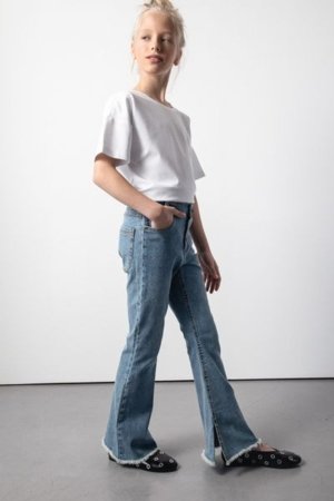 COCCODRILLO kelnės JEANS COLLECTION GIRL, mėlynos, cm 
