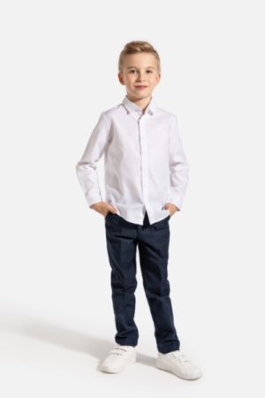 COCCODRILLO marškiniai ilgomis rankovėmis ELEGANT JUNIOR BOY, balti, WC3136101EJB-001 WC3136101EJB-001-116