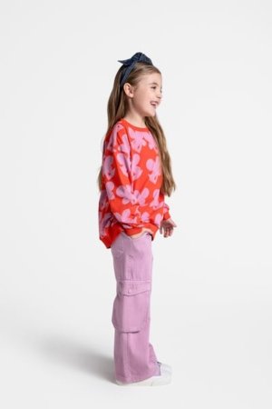 COCCODRILLO kelnės MAXITROPIC GIRL KIDS, rožinės, WC5119101MGK-007-122, 122 cm 