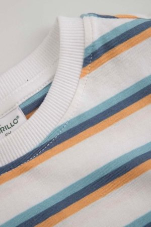 COCCODRILLO marškinėliai trumpomis rankovėmis, balti, WC6143202MBK-022-104, 104 cm 