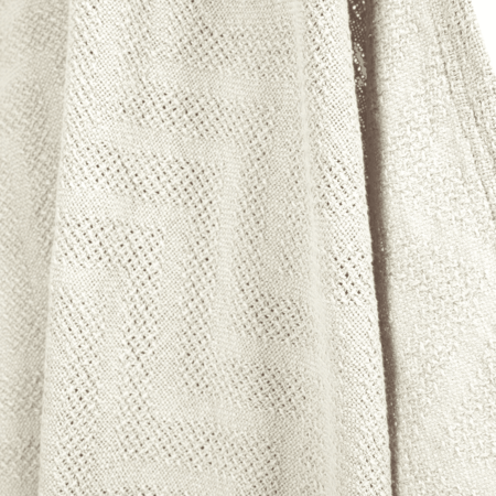 ROBA megztas pledas SEASHELLS OYSTER, 80x80 cm., White, 306113G281 