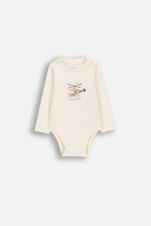 COCCODRILLO smėlinukas ilgomis rankovėmis, smėlio spalvos, dydis 