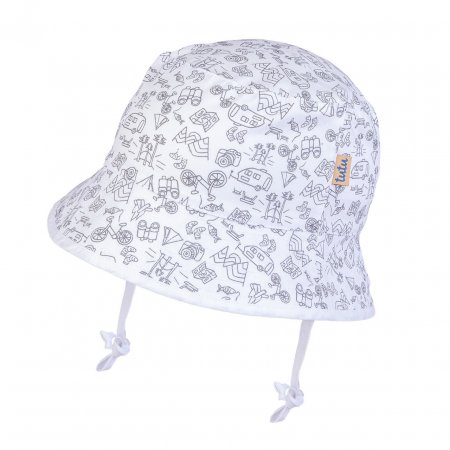 TUTU kepurė, balta/pilka, 3-006012, 44/46 cm 3-006012 white/grey