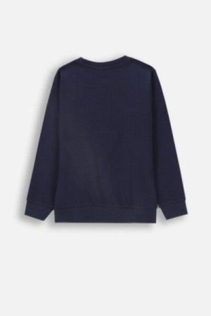 COCCODRILLO marškinėliai DIGITAL BOY KIDS, tamsiai mėlyni, ZC4143104DBK-015-122, 122 cm