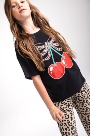 MOKIDA marškinėliai MOKIDA COLLECTION GIRL, juodi, ZM5143202MCG-021-140, 140 cm 