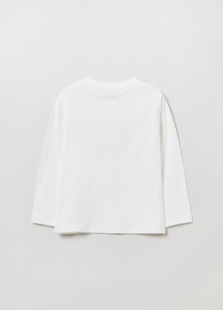 OVS BOY3-10Y T-SHIRT L/S 2M 6-7 WHITE 001834313 