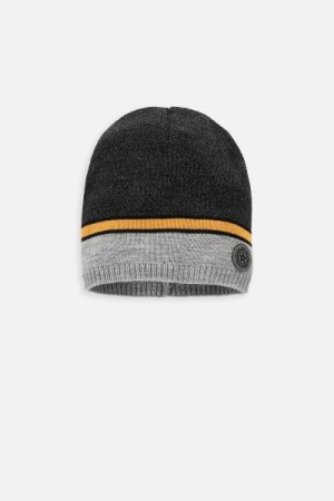 COCCODRILLO kepurė ACCESSORIES AUTUMN BOY, graphite, ZC3364302AAB-020 ZC3364302AAB-020-050