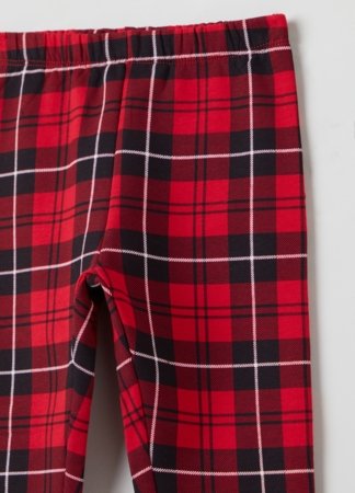 OVS 1 EN GIRL 3-10Y LEGGINGS 4-5 RED/BLACK CHECK 001911878 