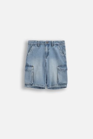 COCCODRILLO šortai, mėlyni, WC6123302CJB-014-152, 152 dydis 