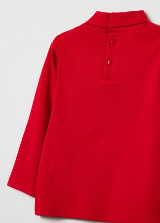 OVS BOY9-36M T-SHIRT L/S 2H 9-12 RED 001926487 