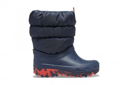 CROCS žieminiai sniego batai, tamsiai mėlyni, 32 dydis, 207684-410 207684-410-28