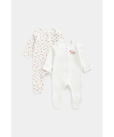 MOTHERCARE šliaužtinukas ilgomis rankovėmis, FE102 2vnt.,  