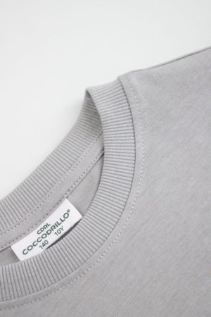 COCCODRILLO marškinėliai trumpomis rankovėmis, pilki, cm 