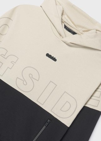 MAYORAL džemperis su gobtuvu, black, 6.411-54, 152  cm 