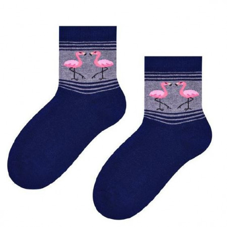 STEVEN Kojinės Flamingo Navy blue 014-290 29-31 014-290 BLUE