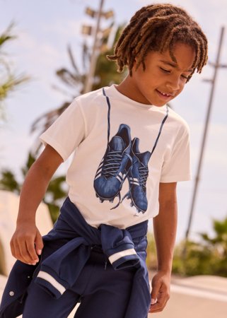 MAYORAL marškinėliai trumpomis rankovėmis, cream, 3.075-74, 116  cm 