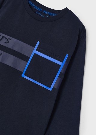 MAYORAL marškiniai ilgomis rankovėmis 5H, melyni, 4.058-20, 134 cm 