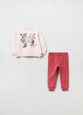 OVS GIRL9-36M JOGGING L/S 2H 9-12 PINK 001910874 