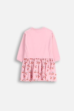 COCCODRILLO suknelė ilgomis rankovėmis MAXITROPIC GIRL NEWBORN, rožinė, WC5129102MGN-007-086, 86 cm 