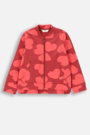 COCCODRILLO džemperis HEARTS GIRL KIDS, claret, ZC4132201HGK-017-122, 122 cm 
