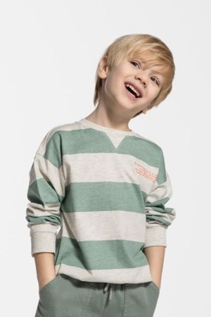 COCCODRILLO marškinėliai ilgomis rankovėmis SAGE TIME BOY KIDS, spalvoti, WC5143101SBK-022-122, 122 cm 
