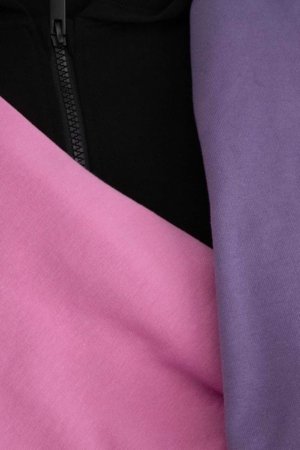 COCCODRILLO džemperis su gobtuvu, violetinis, cm 