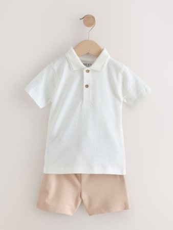 NEXT polo marškinėliai trumpomis rankovėmis ir šortai, W63080, 92 cm 