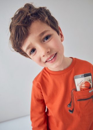 MAYORAL marškinėliai ilgomis rankovėmis, orange, 4.078-88, 10 cm 
