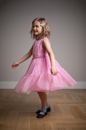 COCCODRILLO suknelė be rankovių, rožinė, WC6128304EJG-007-134, 134 dydis 