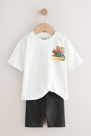 NEXT marškinėliai trumpomis rankovėmis ir šortai, AG8735, 98-104